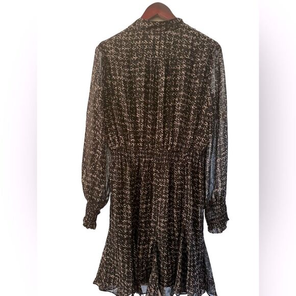 Just… Taylor Black and Gray Flowy Feminine Dress Size Large - Picture 2 of 6